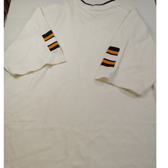 New York Mets Men's White Embroidered Logo T-Shirt - XL - Picture 3 of 4